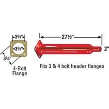 CHERRY BOMB 87551CB GLASSPACK HEADER MUFFLER  RED CHERRYBOMB GLASSPACK NEW