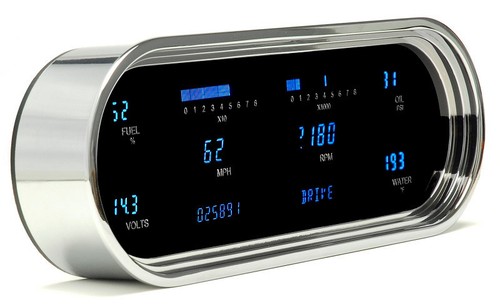 Dakota Digital VFD3-1008 Universal 4.25" x 12" Oval Bezel Dash Gauge System Kit - Picture 2 of 3