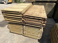 Pressure Treated 6X2 Feather Edge Straight Top Wooden Garden Fence Panels