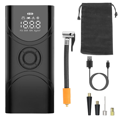 Fast Air Compressor, Wireless Portable Tire Inflator Pump For Car Bick Ball