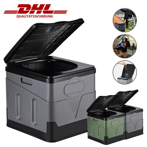 Toilette De Camping Pliable Portable - Capacité 150 Kg - Pliable, Avec Couvercle - Pour Voyage, Outdoor