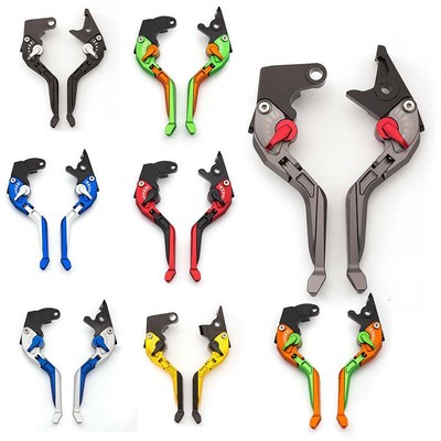 3D Extend Fold Brake Clutch Lever For Kawasaki ZX7R/ZX7RR 89-03 NINJA 250R 08-12