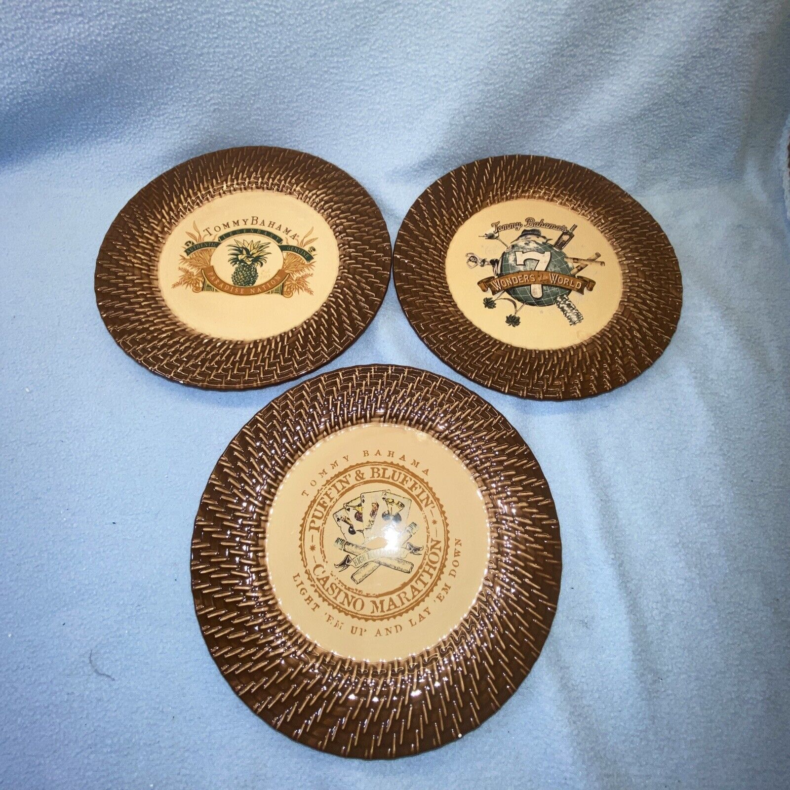 Set Of 3 Tommy Bahama Paradise Nation Wonders World Casino Collector Plates  | eBay