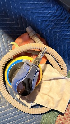 Pneumatic Palm Sander Buffer Handheld With Collection Bag 6 