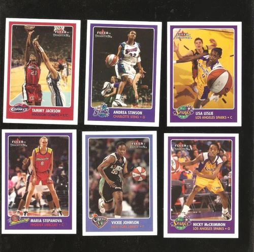 2001 tradition wnba cards,you pick,complete your sets