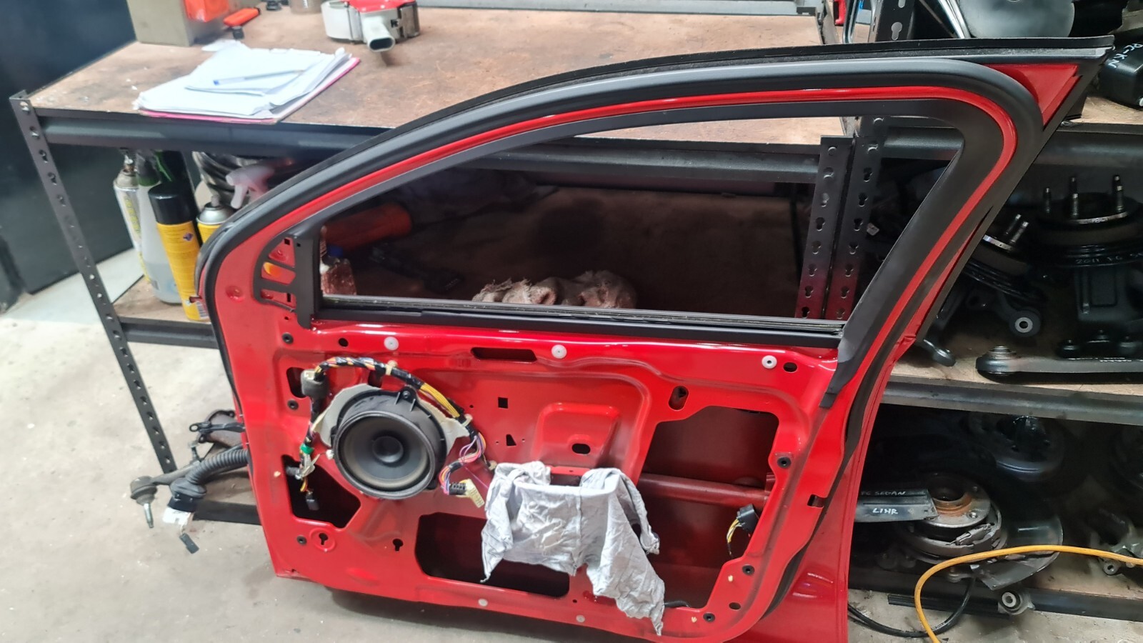 FORD FG FALCON 2013 MDL RIGHT HAND FRONT DRIVERS DOOR SHELL PC VX