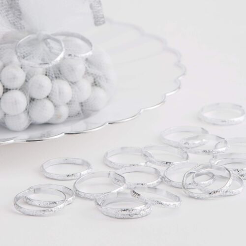 LOT OF 12 X 288 PCS - Wedding Bands - Silver - Picture 3 of 6