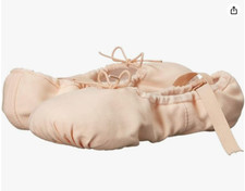 NEW SANSHA Women's Pro 1 Canvas Pink Ballet Slipper, Shasha Sz. 13W, W12/M10