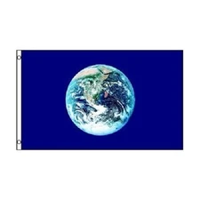 2x3 Earth Flag 2'x3' nylon polyester twill House Banner Grommets 100D