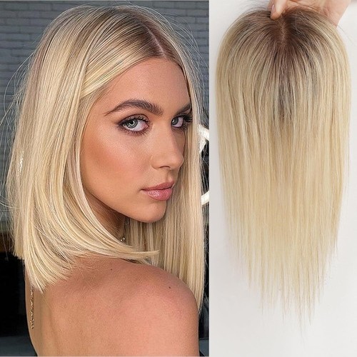 Topper For Women 100% Remy Human Hair For Women With Thinning, Hair Loss Cover