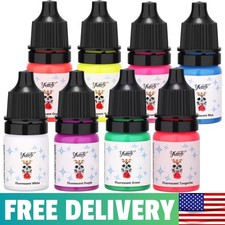 Tattoo Ink Set - Tattoo Inks Pigment Kit, 8 Color 1/6Oz 5Ml/Bottle Professional