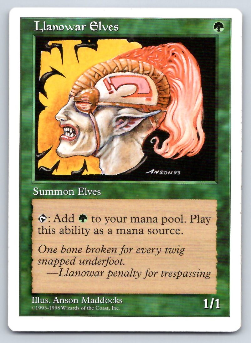 Magic: The Gathering Llanowar Elves Anthologies ATH C 69 LP