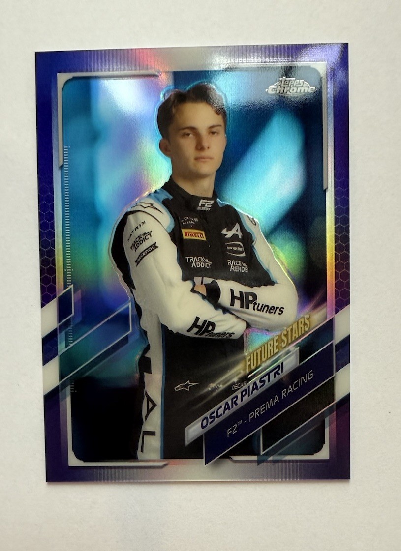 2021 Topps Chrome Formula 1 F1 Oscar Piastri Purple Refractor /399#59