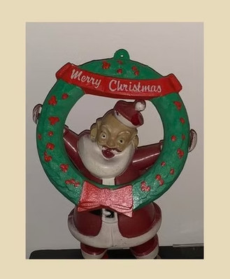 Rosbro Santa Wreath Replacement for Blow Mold 3D Printed Repair Part