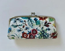 NWT HOBO Cora Large Frame Wallet Wristlet Botanic Print Leather RP $168 GORGEOUS
