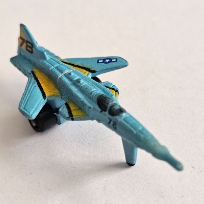 Micro Machines Flugzeug Plane Grumman X-29 Jet Airforce Militärflugzeug blau