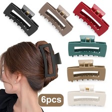 6PCS Silicone Hair Clips kit Jaw Clips Strong Hold Claw Barrette for Women Girls