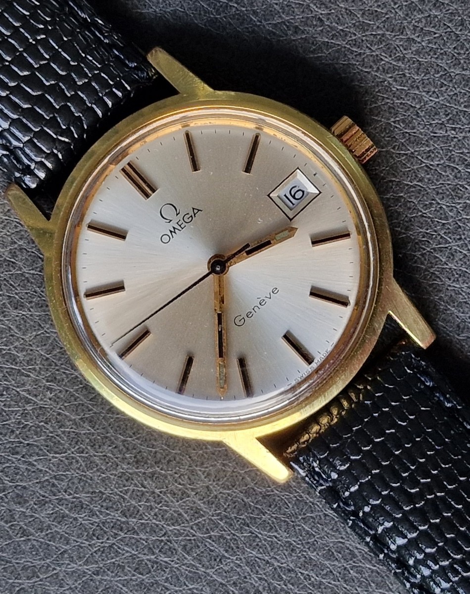 Gents Omega Genève Gold Plated Manual Watch 35mm