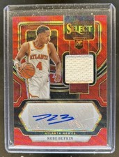 2023-24 Panini Select Kobe Bufkin Rookie Jersey Auto RC Red Wave Prizm #RJ-BUF