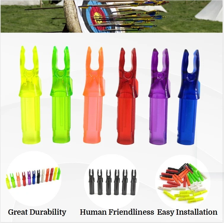 60pcs Archery Arrow Nock Insert Tails Plastic Tip ID6.2mm Shaft Bow Shooting DIY - Image 2 of 4