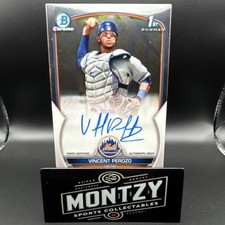2023 Bowman Chrome Vincent Perozo #CPA-VP Prospect Autographs Mets Rookie