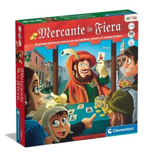 Gioco da Tavolo Mercante in Fiera Gioco di Societa 2 Versioni Gioco Clementoni
