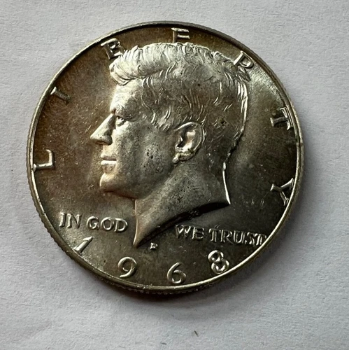 Kennedy 1968 D Half Dollar 40% Silver - Uncirculated