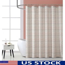 13-Piece Shower Curtain Set Water-Resistant Fabric Easy Install W/ Hooks New