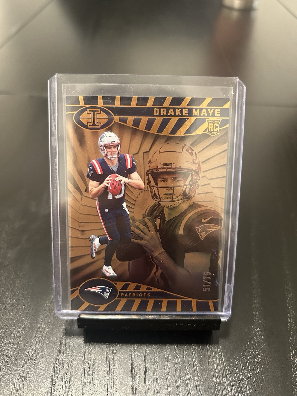 2024 Panini Illusions - Drake Maye #59 Trophy Collection Bronze /75 (RC)