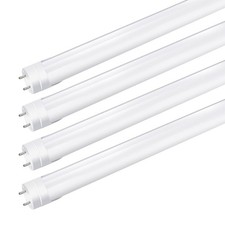 LightingWill LED T8 Light Tube 3FT, Warm White 3000K-3500K, Dual-End Powered Bal
