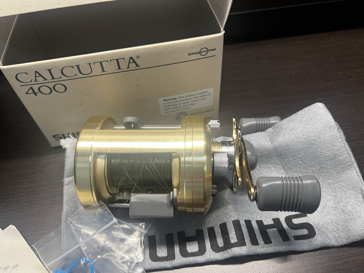 CALCUTTA 400 リール 鍛造アルミニウム Shimano Calcutta 400 Fishing Reel Gold Aluminum Box Guide Tool