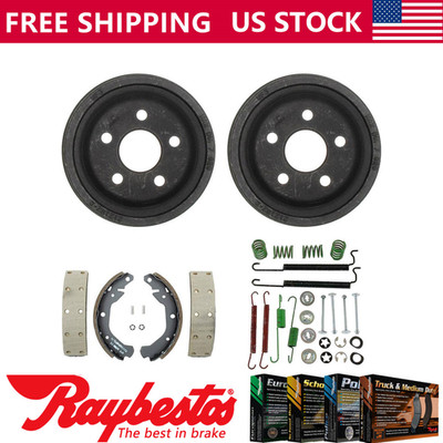 Rear Kit Brake Drums & Brake Shoes Hardware Kit For 1987-1990 Chevrolet Beretta