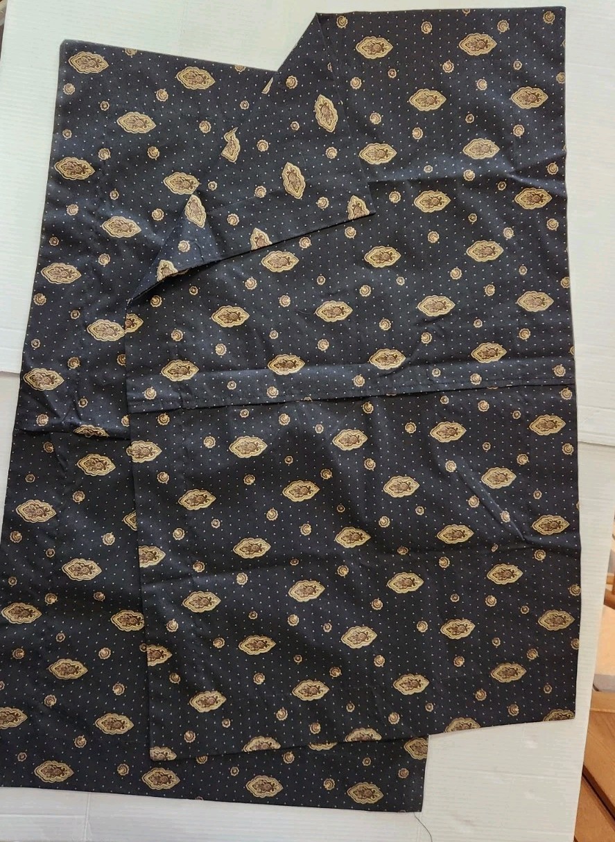 2 Ellison King Sz Pillow Shams Black Gold USA Made XL 42x25 Cotton Blend UNUSED