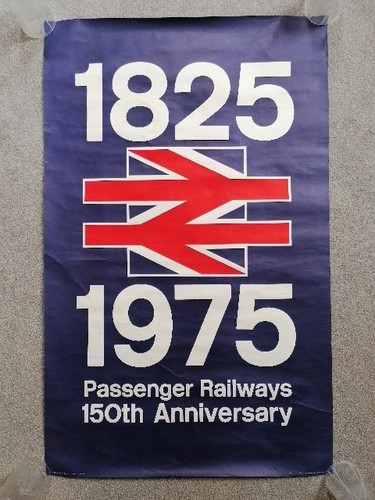 Original 1975 British Railways Poster 150th Anniversary 101cm x 63cm