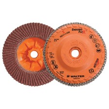 Walter 06B454 4-1/2x5/8-11 Enduro-Flex Spin-On Flap Discs 40 Grit Type 27S 10 pk