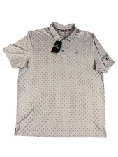 Travis Mathew Golf Polo Shirt Mens XXL Prestige Lifestyle Performance Geometric