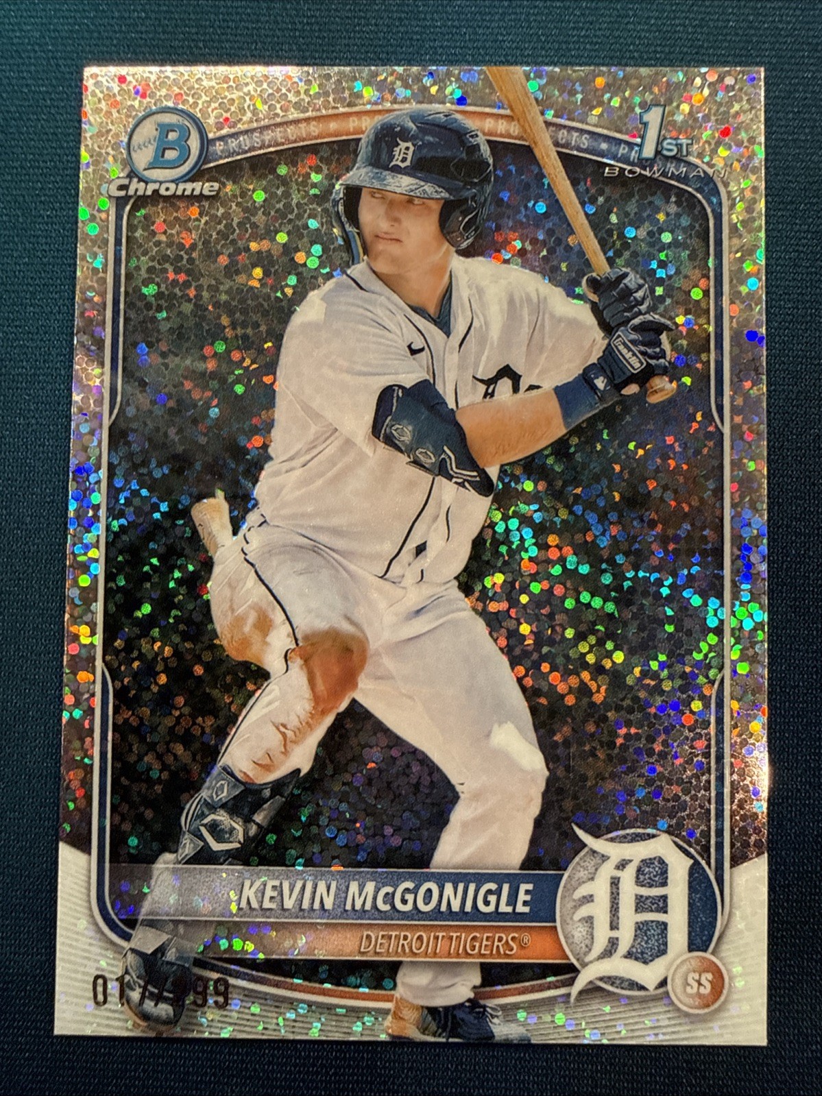 2025 Bowman Chrome 1st Bowman Kevin McGonigle #BCP-79 Speckle Refractor /299