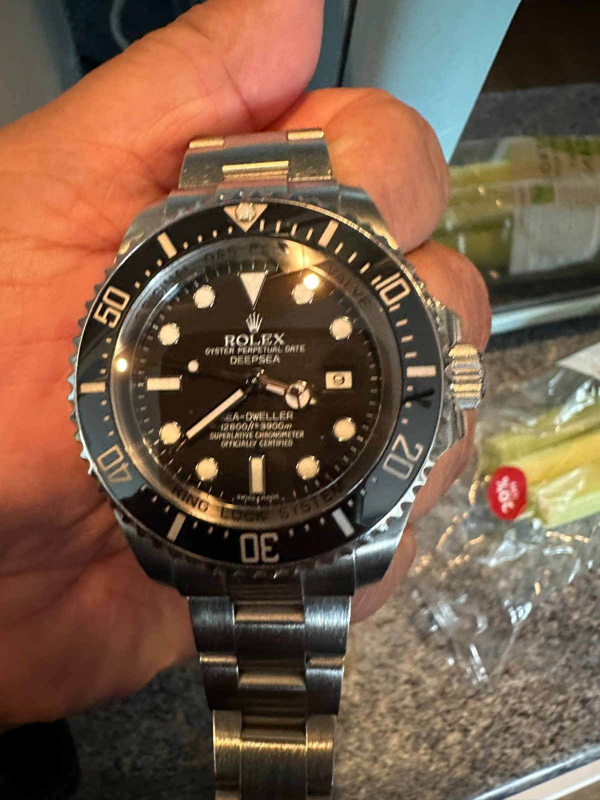 Rolex Sea-Dweller Deepsea Men's Black Watch - 116660