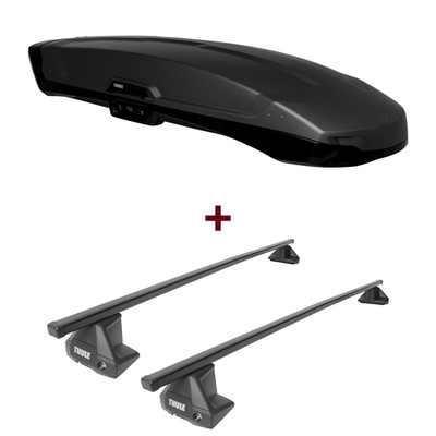 Dachbox Thule Vector L + Dachträger Thule SquareBar für Skoda Octavia IV Typ NX3