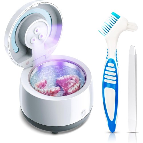 Ultrasonic Cleaner Retainer Cleaning Machine - Denture Mouth Guard Dental Trays