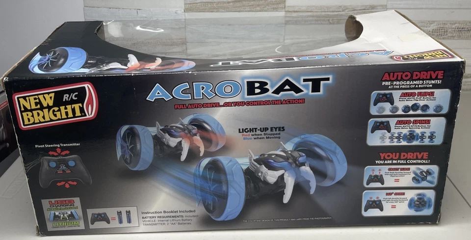 New Bright R/C Acrobat Full Function, 6.4V RC Stunt Auto Drive USB Charge NIB - Image 3 of 3