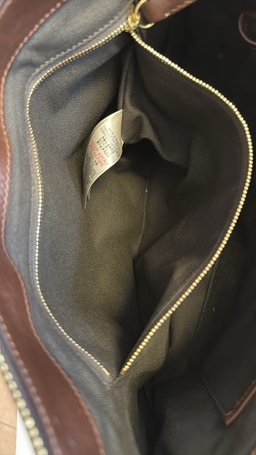 Burberry Exploded Check Pattern Leather Trim Canvas Lining hobo - Picture 9 of 14