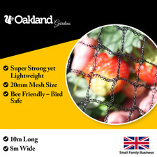 10m x 8m Wide Bird Netting Strong Garden Pond Fruit Anti Net Protection Veg Cage
