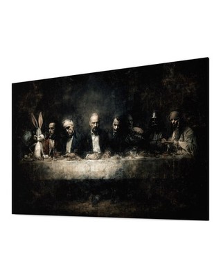 Das Abendmahl Leinwand Bild Neuzeit Dekoration Kunst Walter White Joker Vader