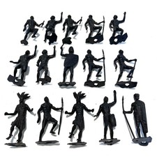 Soviet plastic soldiers Donetsk toy factory USSR LOT OF 15 African