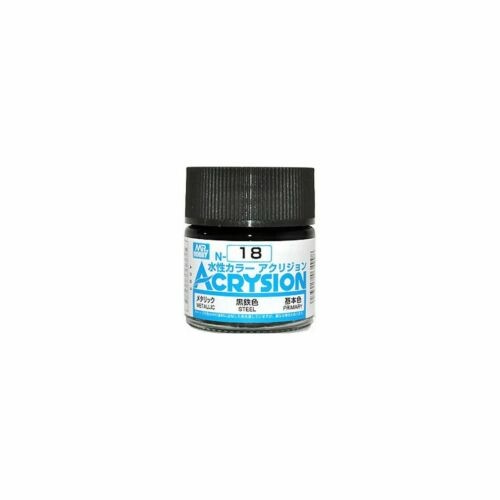 Mr Hobby - Gunze N-018 - Acrysion (10 ml) Steel - New