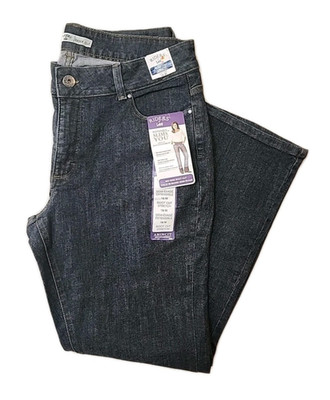 Riders by Lee Jeans Womens 18M Blue Denim Bootcut Mid Rise Stretch -Slims you-
