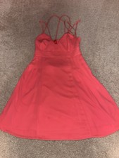 Express Women’s size 4 Coral Strappy Sundress Cocktail Semi Formal 