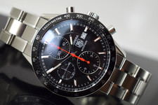 tag heuer racing   carrera chrono  cv2014 model  box papers 1 yr gtee  2012yr