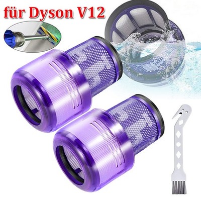 2x Filter für Dyson V12 Detect Absolute Extra Pro Kabelloser Staubsauger Staubs